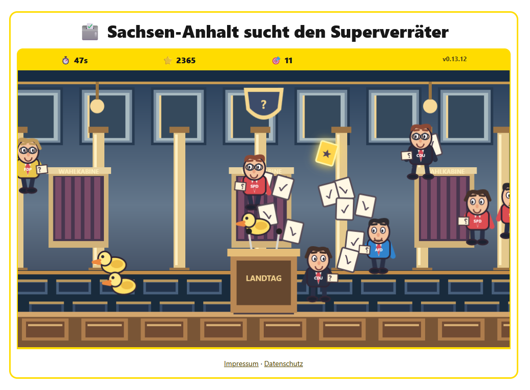 Screenshot Superverräter-Level